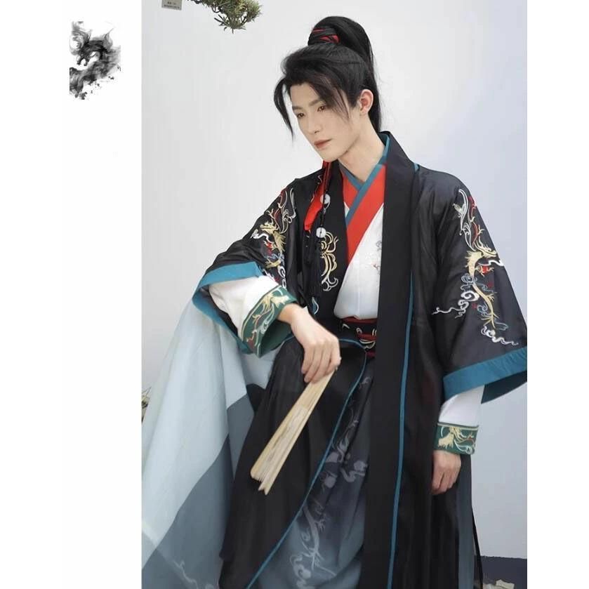 チャイナ風 夏 漢服セットアップ メンズ レトロ 宋代 紳士服 レトロ 衣装 学生 チャイナ風 スーツ 秋 チャイナ風 夏 漢服セットアップ メンズ レトロ 宋代 紳士服 レトロ