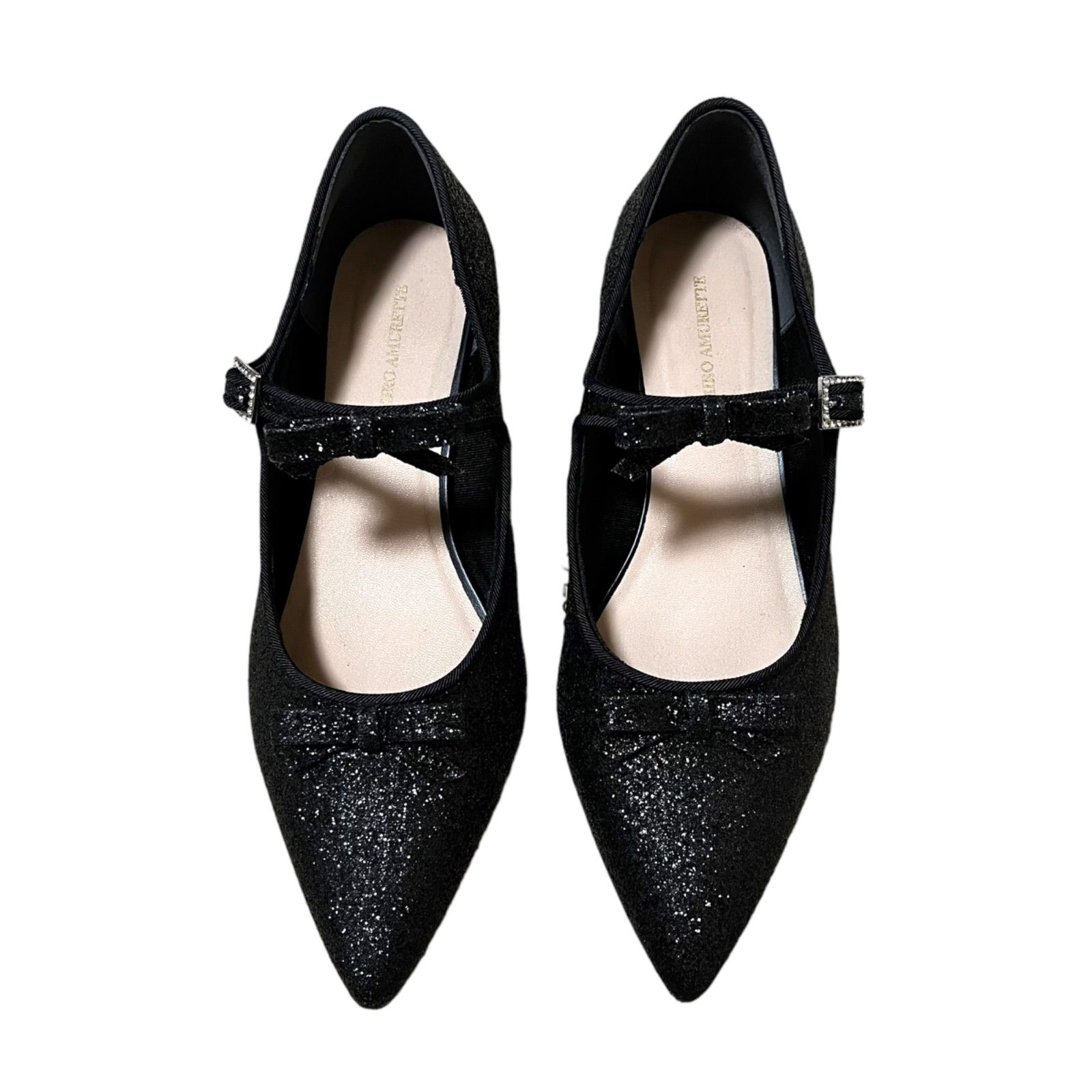 MIRO AMURETTE GLITTER POINTED TOE SHOES M - メルカリ