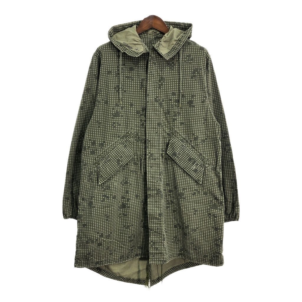 80年代 米軍実物 U.S.ARMY ナイトカモ フィッシュテールパーカー (メンズ MEDIUM) 中古 古着 R4080