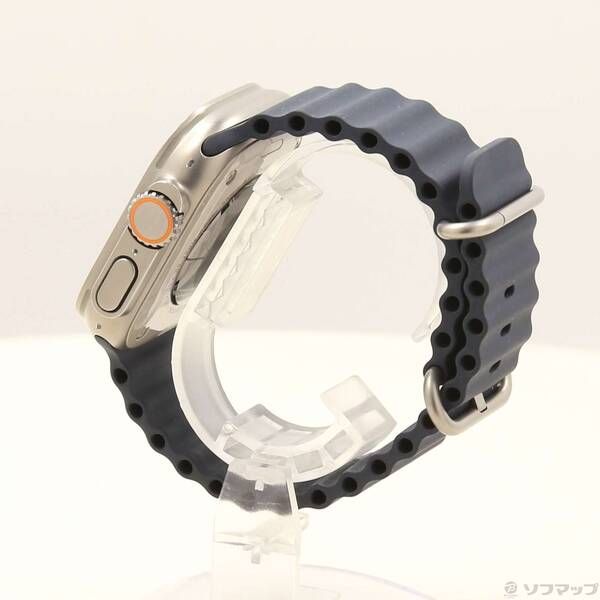 〔 品〕 Apple Watch Ultra GPS Cellular 49mm チタニウムケース ミッドナイトオーシャンバンド 344