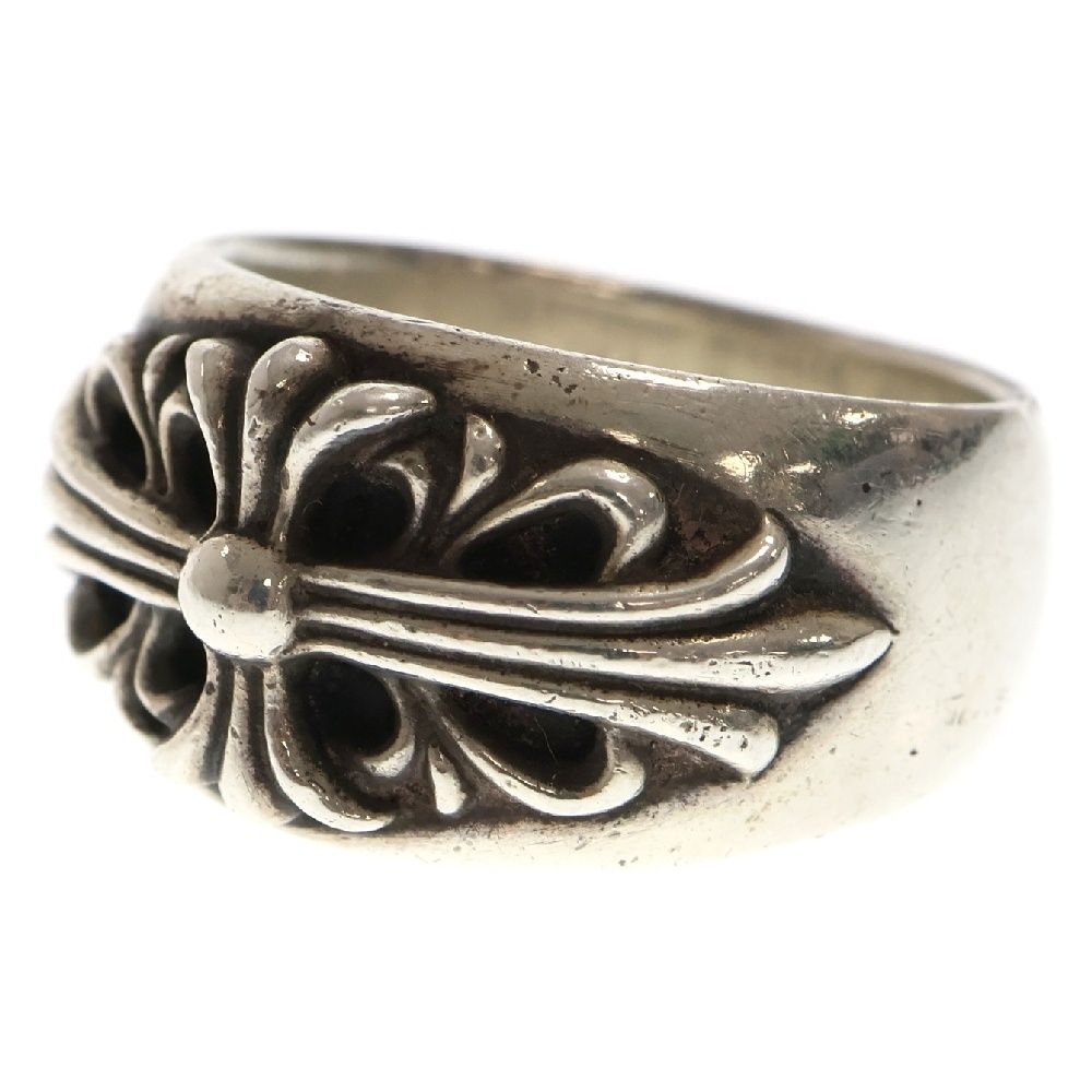 CHROME HEARTS クロムハーツ FLRL CRS フローラルクロス リング シルバー BCA346