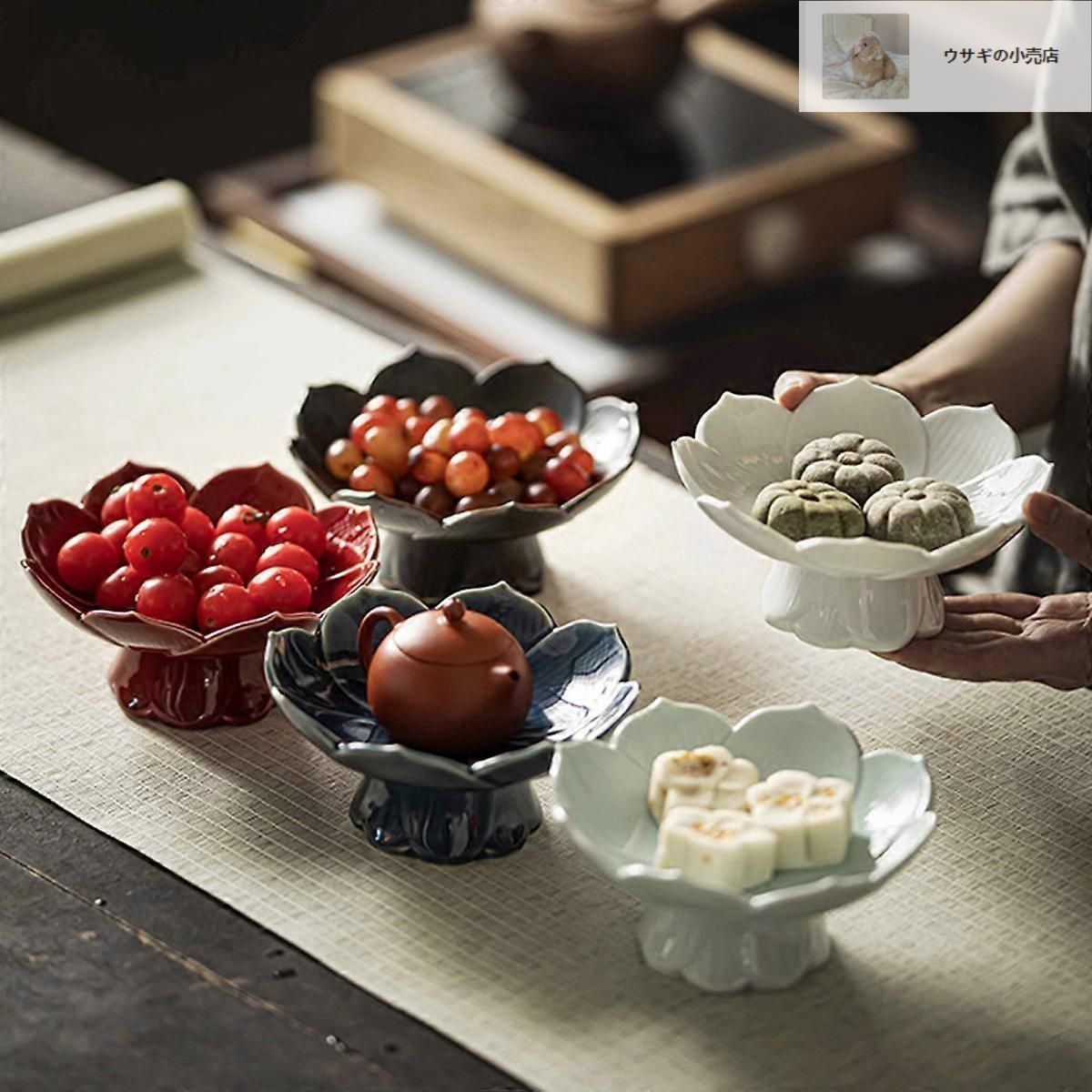 キャンディディスプレイプレート、フルーツボウル、ブルーザクロ