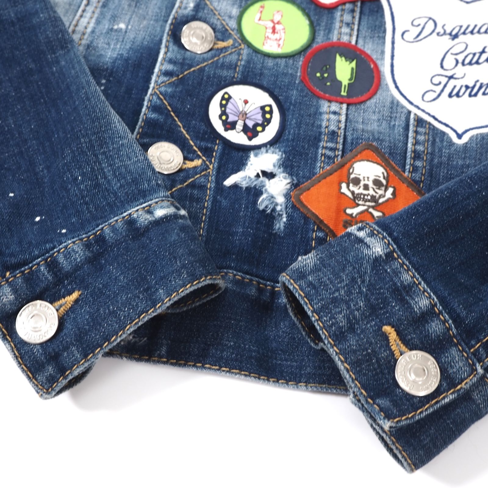 【美品】Dsquared2 ディースクエアード ワッペン付デニムジャケット Amazon.co.jp: (ディースクエアード) Dsquared2 デニムシャツ