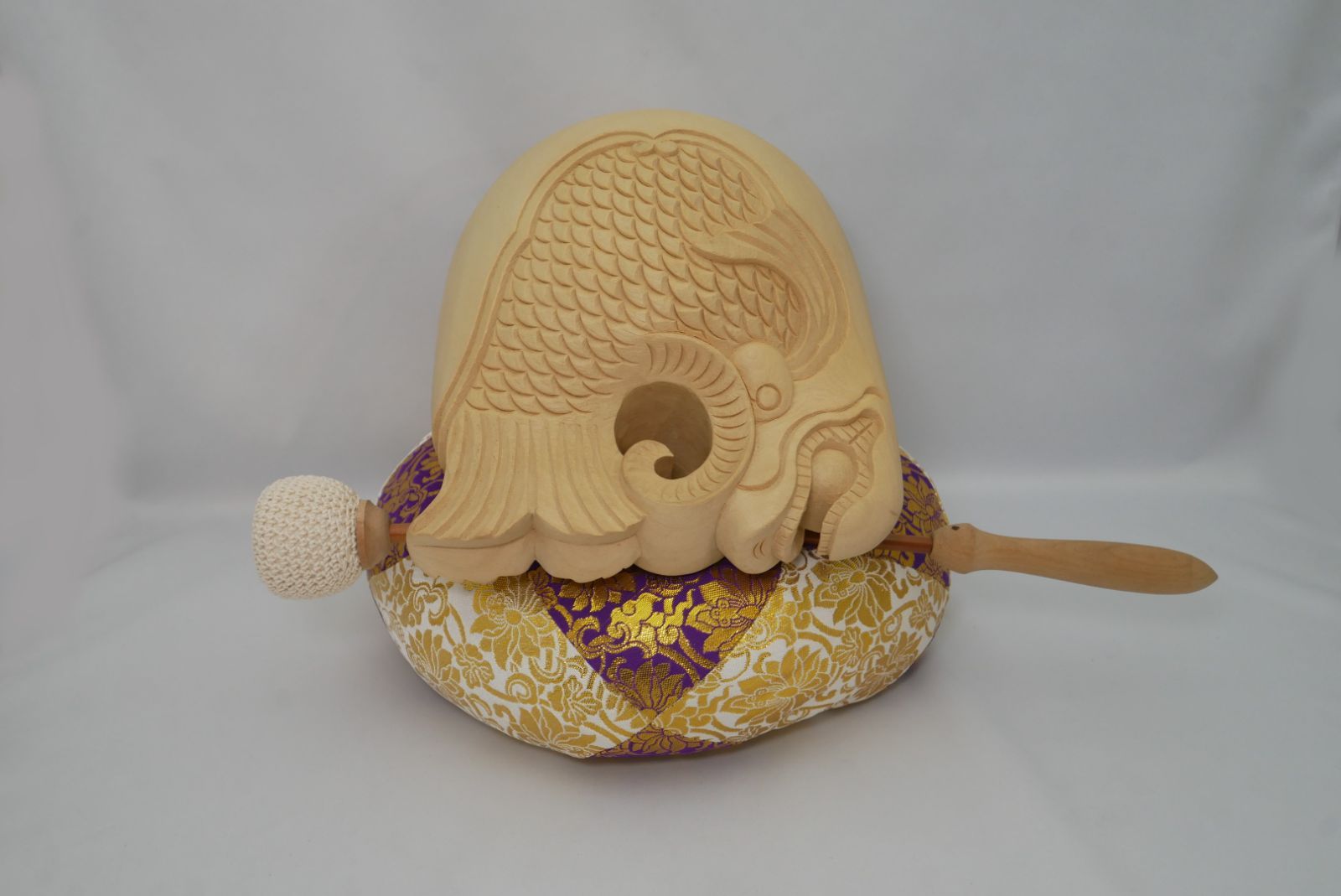 本楠木魚鯱彫 6号