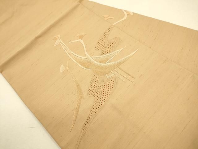 しょうざん 生紬 金糸 ふくろう 名古屋帯 正絹 しょうざん 生紬 金糸 ふくろう 名古屋帯 正絹 しょうざん 生紬 金糸