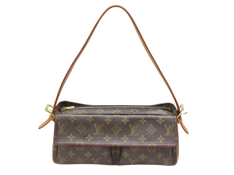 LOUIS VUITTON ルイヴィトン ヴィバ シテMM ワンショルダーバッグ M51164 モノグラム ブラウン レザー PVC 4b007202