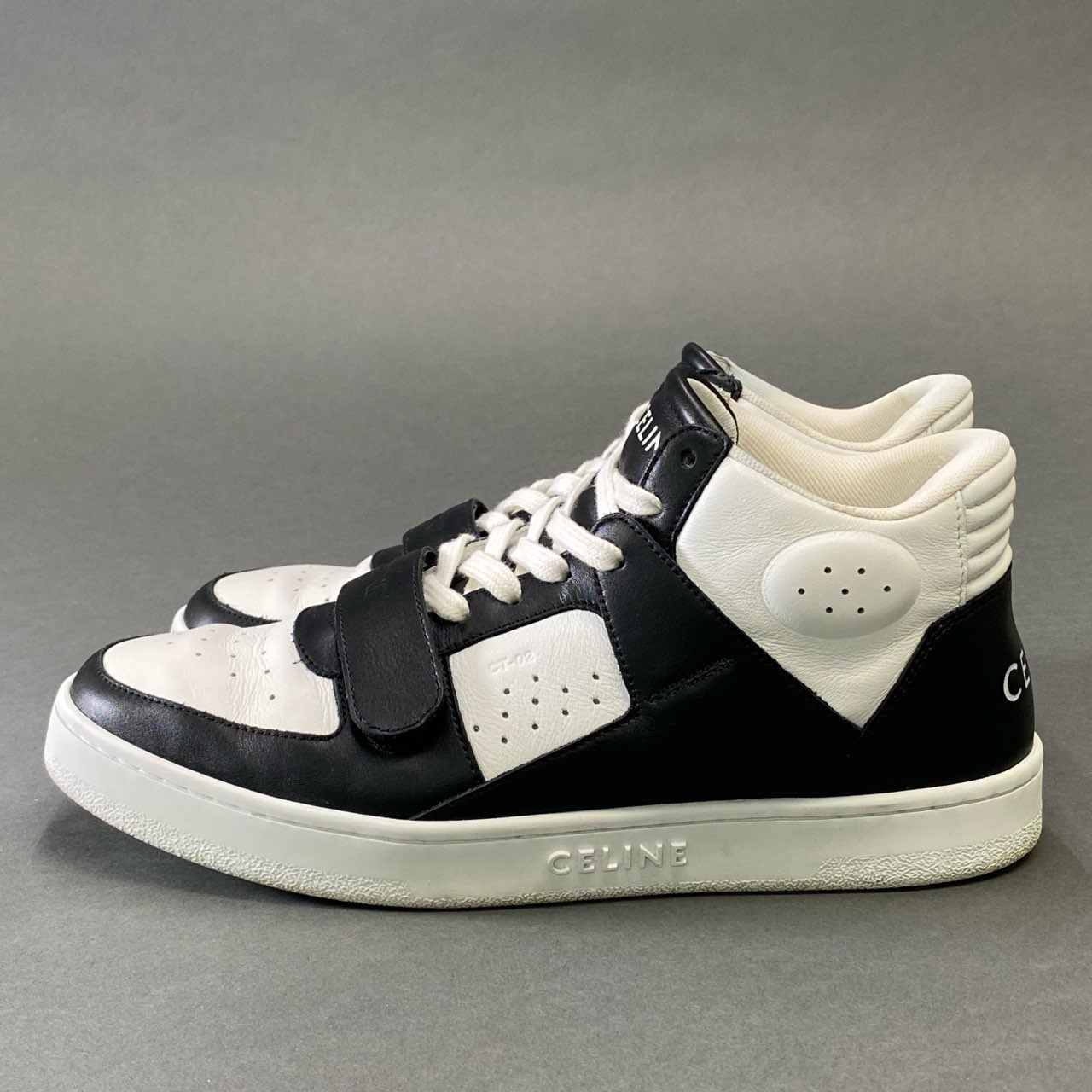 5g8《美品》 CELINE セリーヌ CT-02 トレイナー ミッドトップ