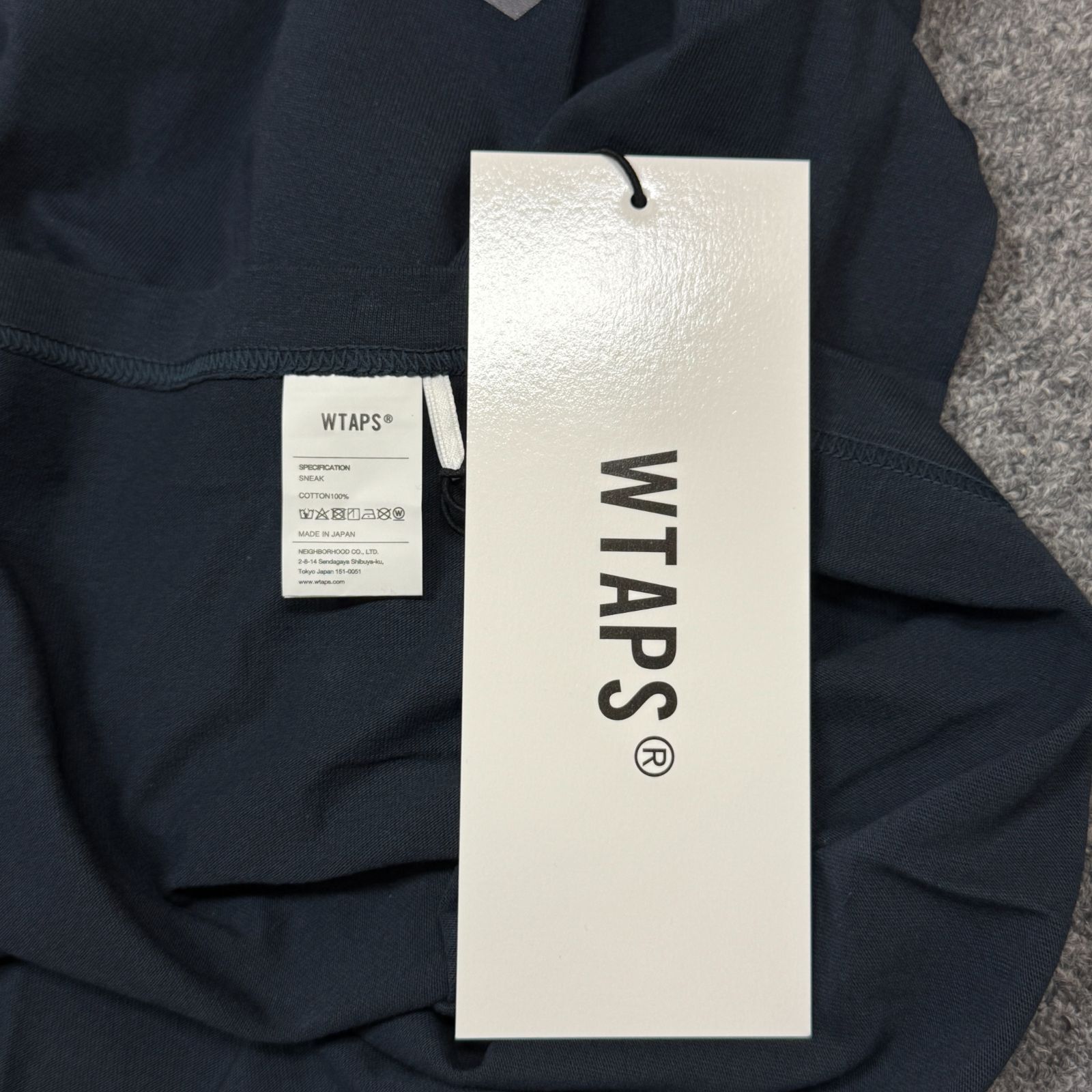 未使用品 WTAPS 25SS HG / SS / COTTON カレッジロゴTシャツ