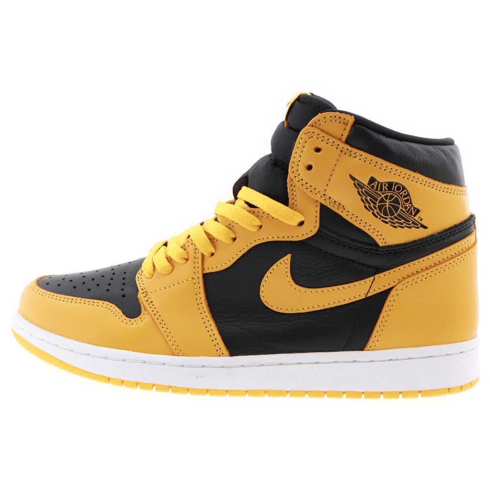 NIKE (ナイキ) AIR JORDAN HIGH OG POLLEN 555088-701 エアジョーダン1 パラン ハイカットスニーカー イエロー/ブラック US10.5/28.5cm