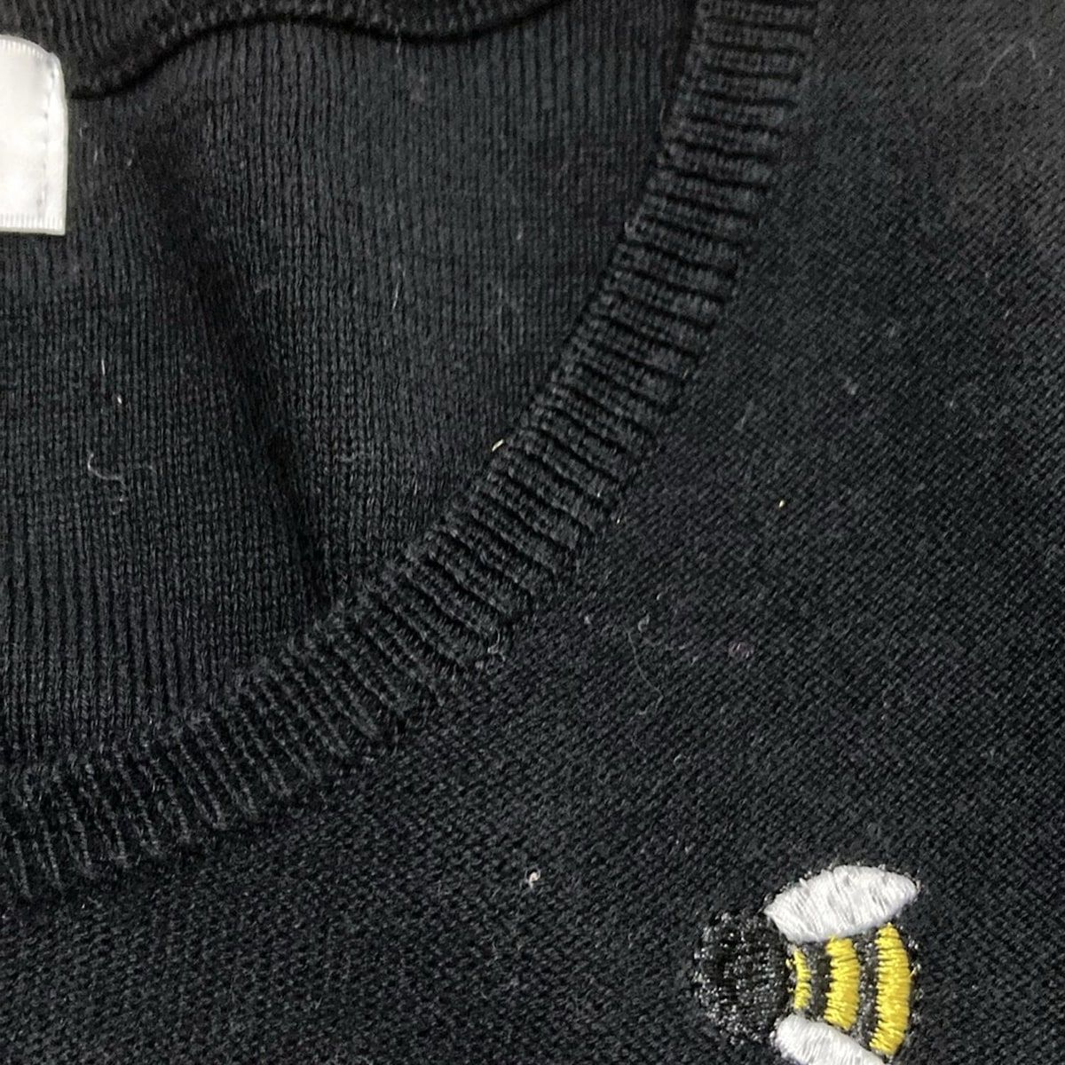 SONIA RYKIEL - SONIARYKIEL(ソニアリキエル) 長袖セーター サイズ38 M レディース美品  - 黒×ピンク クルーネック/ラインストーン SONIA RYKIEL - SONIARYKIEL(ソニアリキエル) 長袖セーター