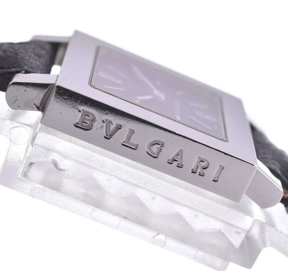 ブルガリ BVLGARI SQ22SL クアドラート SS/レザー クォーツ レディース