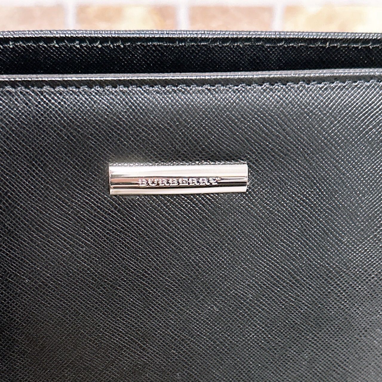 美品)Burberry (バーバリー)トートバッグ レザー ブラック - メルカリ