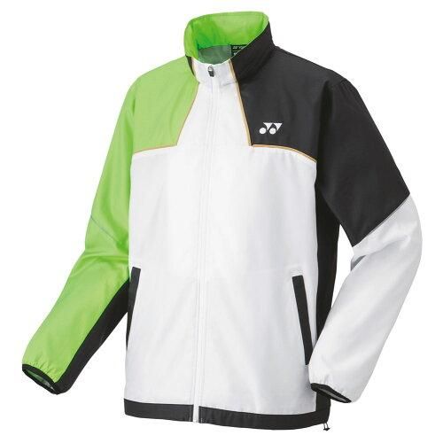 【新品・5営業日で発送】YONEX ヨネックス ユニウラジツキウィンドウォーマーシャツ (70095) 色 : ホワイト／グリーン サイズ : L 