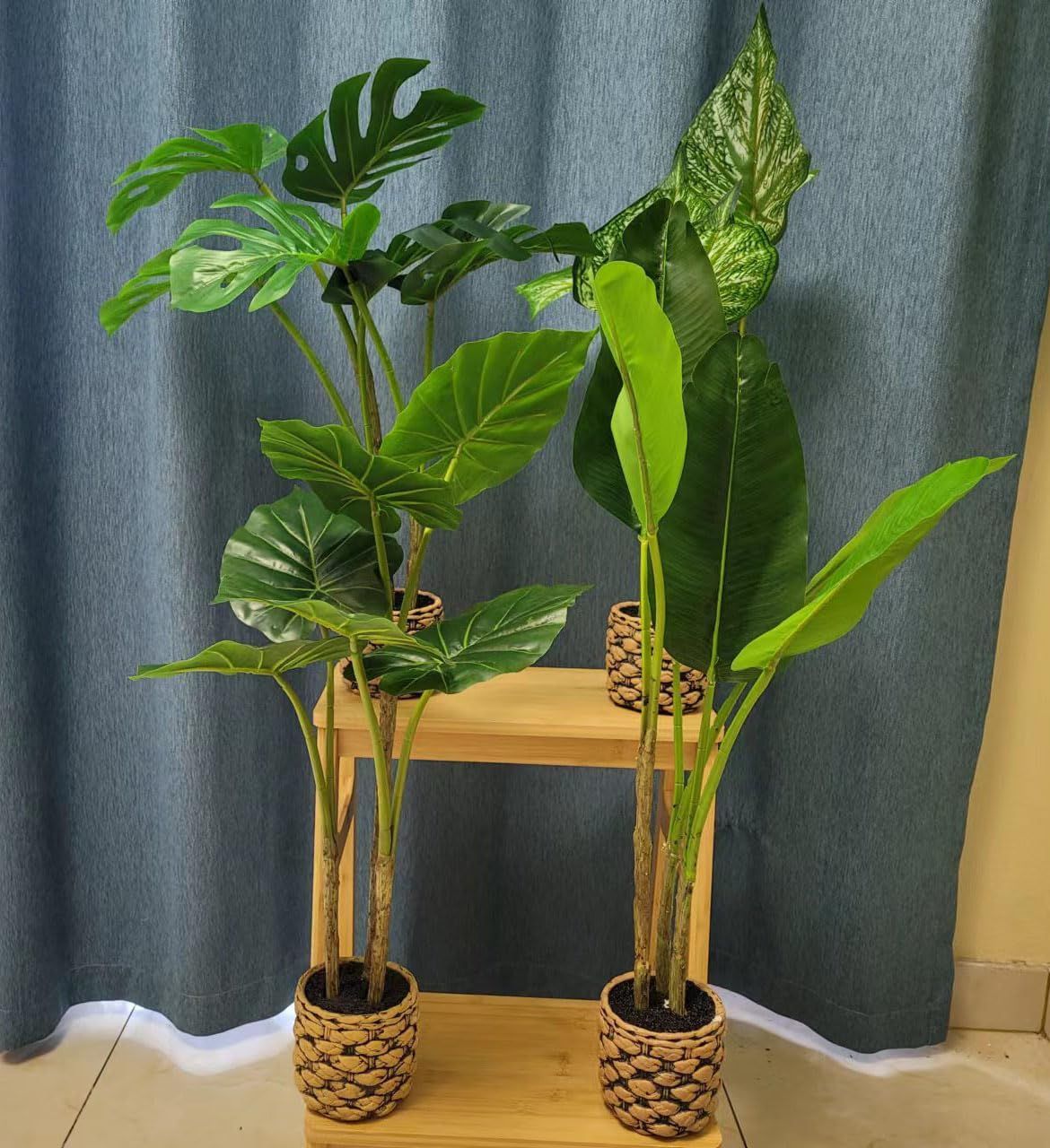 光触媒人工観葉植物 大型、フェイクグリーン世話いらず 水やり不要 モンステラ 鉢植え 装飾インテリア 飾り オフィス ホーム デコレーション147cm 人工観葉植物 フェイクグリーン 大型 人工観葉樹 フェイク観葉植物