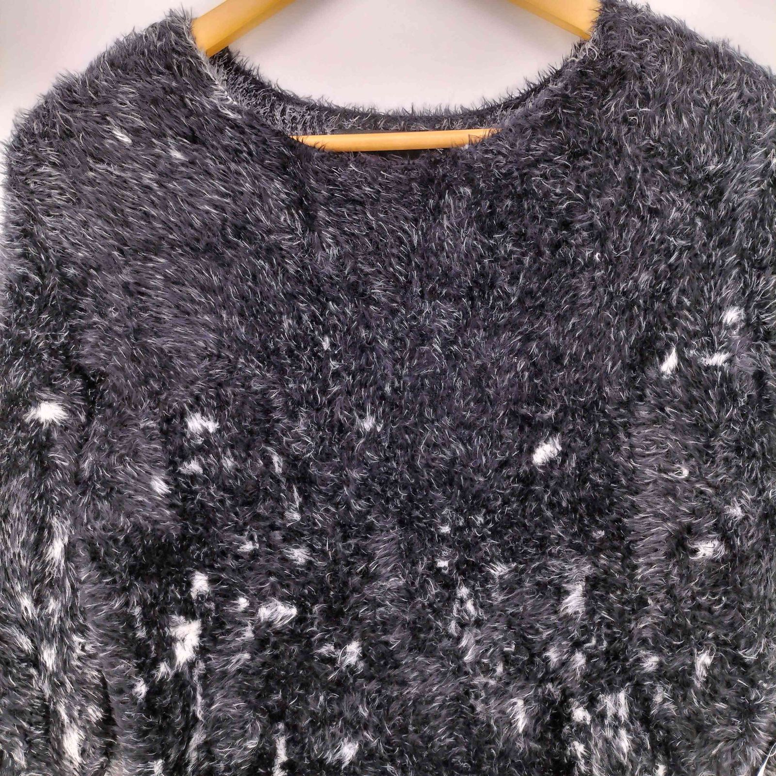 【シヴァーライズ】バイカラーフェザーヤーンプルオーバーニット ✴︎CIVARIZE シヴァ―ライズ バイカラーフェザーヤーンプル