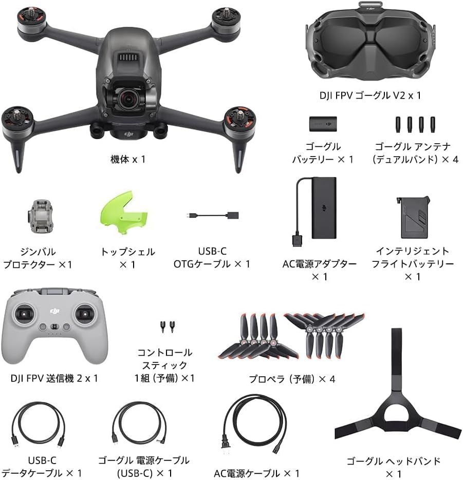 □未開封品(シュリンク付)□DJI FPVコンボ、リモートID対応 4Kカメラ搭載FPVクアッドコプタードローン (UAV) - メルカリ