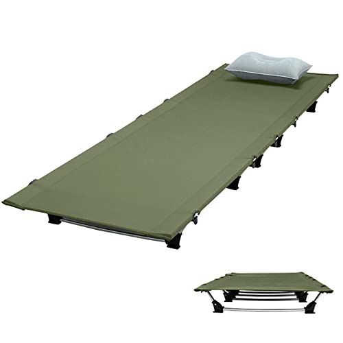 グリーン コット キャンプ 軽量 折りたたみベッド 簡易ベッド