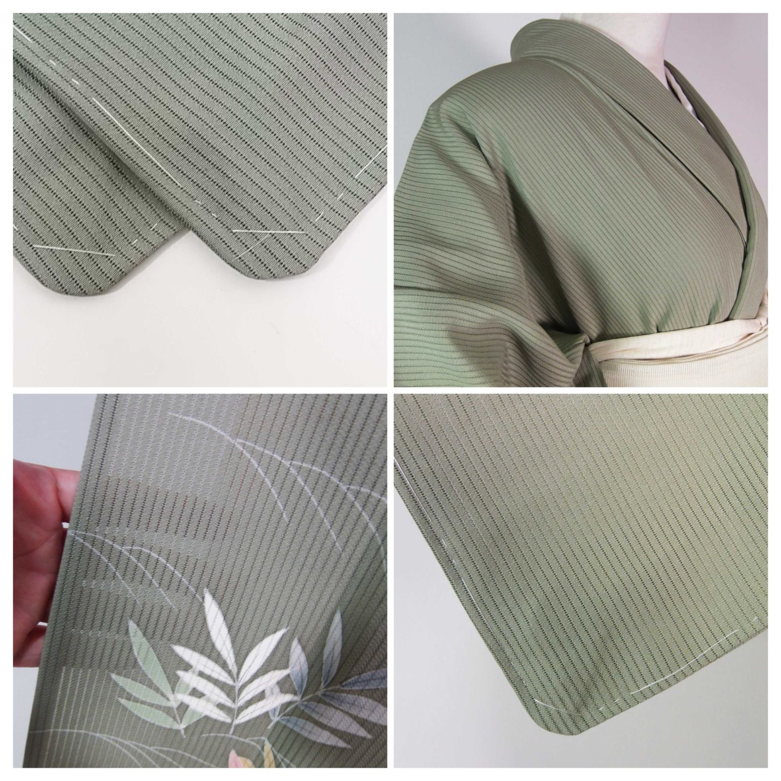 極美品 夏着物 縦絽 色留袖 一つ紋 丸に木瓜紋 茶屋辻文様 正絹