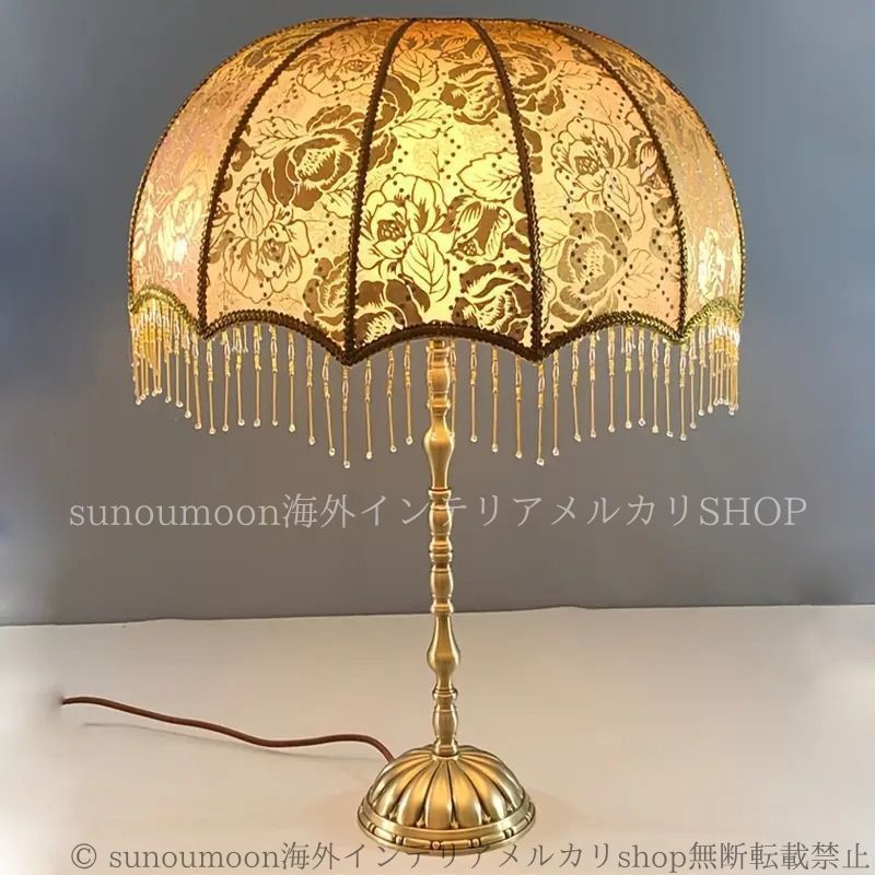 デスクランプ フロアランプ ランプシェード ヨーロピアンスタイル ヴィンテージ調 傘 サテン仕上げ ファブリック クラシック アンティーク調 エレガント 4-7