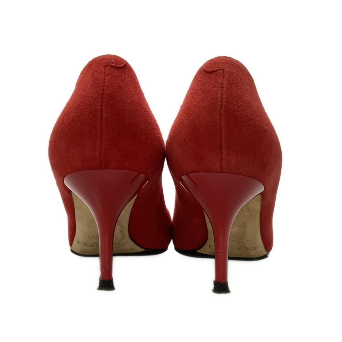美品】✨JIMMY CHOO 24cm パンプス サテン 紫 ワインレッド