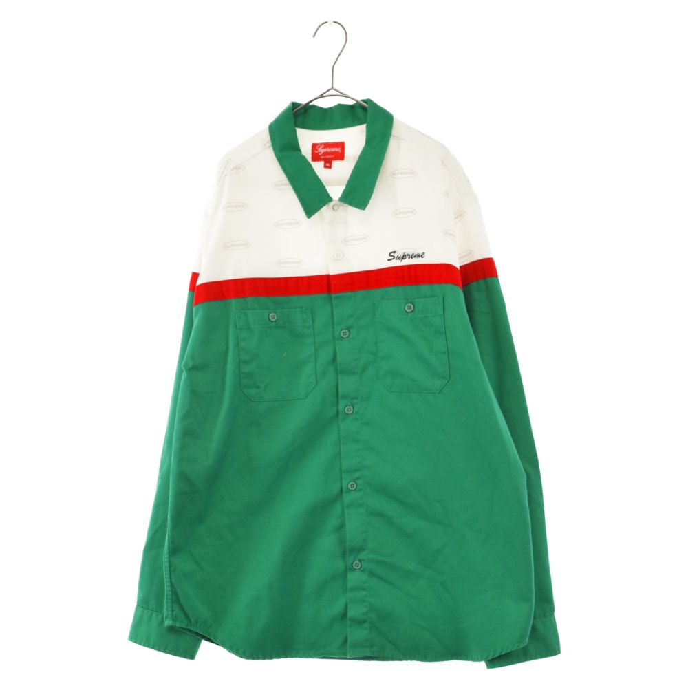 SUPREME (シュプリーム) 17AW Color Blocked Work Shirt カラーワーク