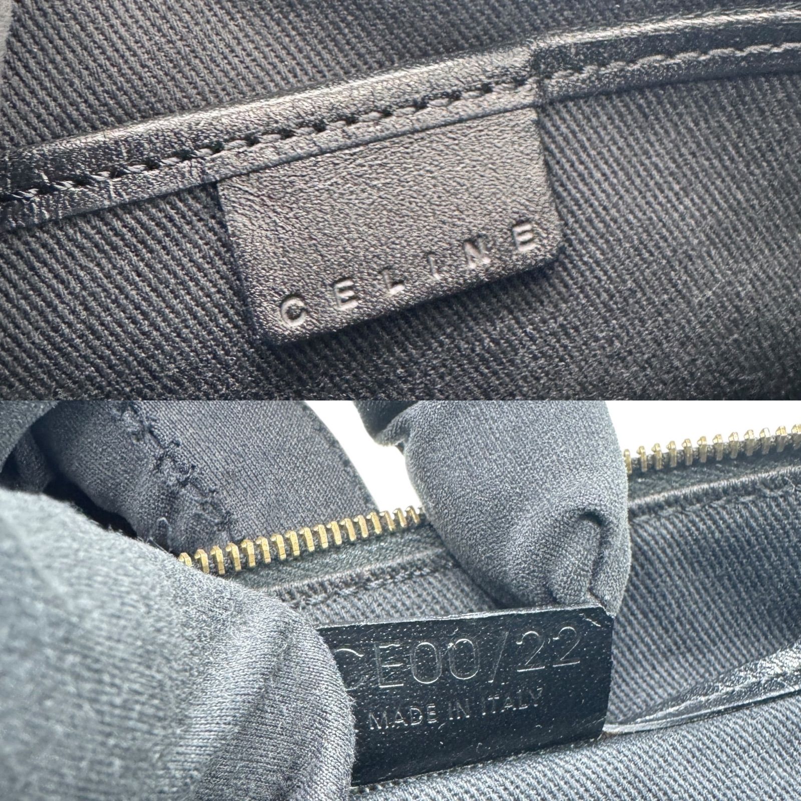 希少✨ CELINE セリーヌ アクセサリーポーチ マカダム ブラック 黒 極美品 希少 CELINE セリーヌ 黒マカダム アクセサリーポーチ