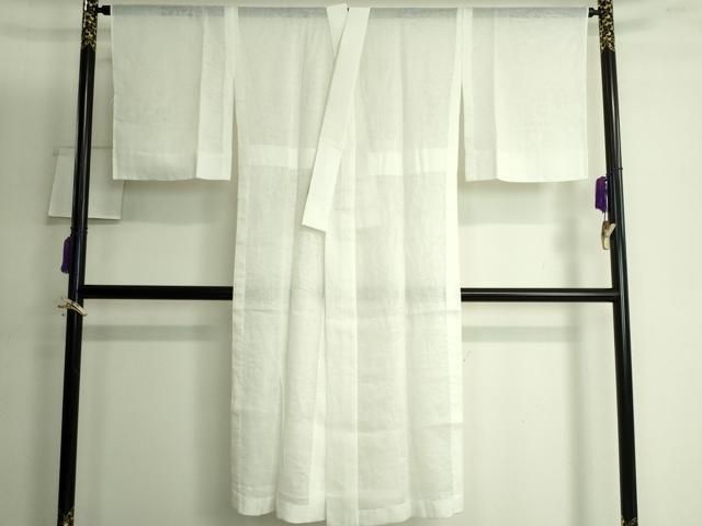 平和屋着物 夏物 長襦袢 草花紋紗 麻 DZAA9799kh5