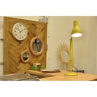 ウォールミラー おしゃれ 鏡 壁掛け ミラー 円形 軽量 ラタン