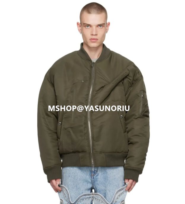 ジャケット・アウター Y/PROJECT double zip bomber jacket Y/Project Black Double Zip Bomber Jacket Y/Project