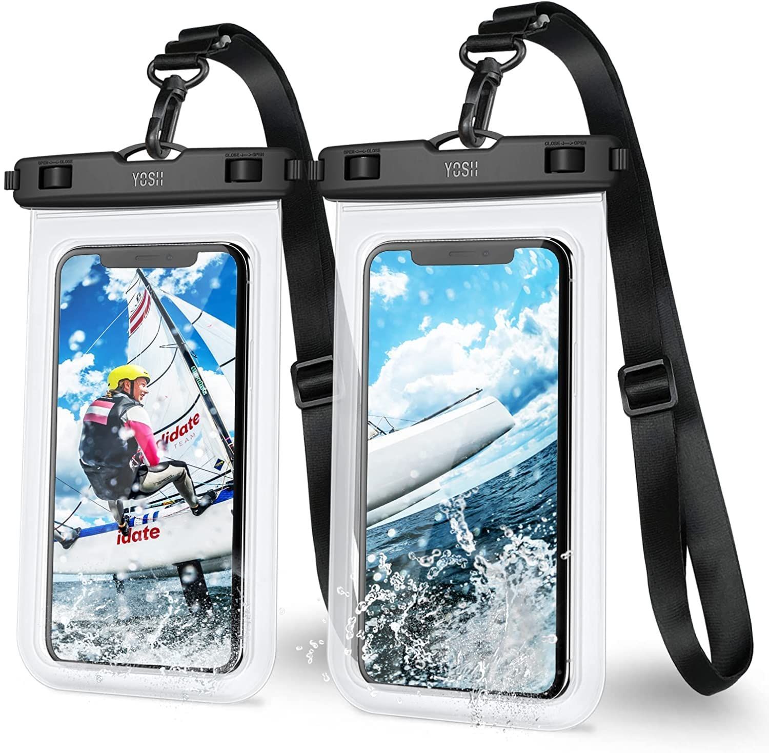 XS XR X Max Pro 11 Androidに対応 12シリーズ iPhone13シリーズ 水中 最大7.0インチ対応 お風呂用 撮影  密封 スマホ保護 タッチ可 顔認証 釣り 風呂 プール 雨 海 ストラップ改良 潜水 IPX8認定 水泳 ス 