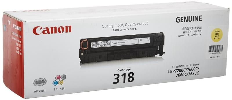 CANON トナーカートリッジ318イエロー