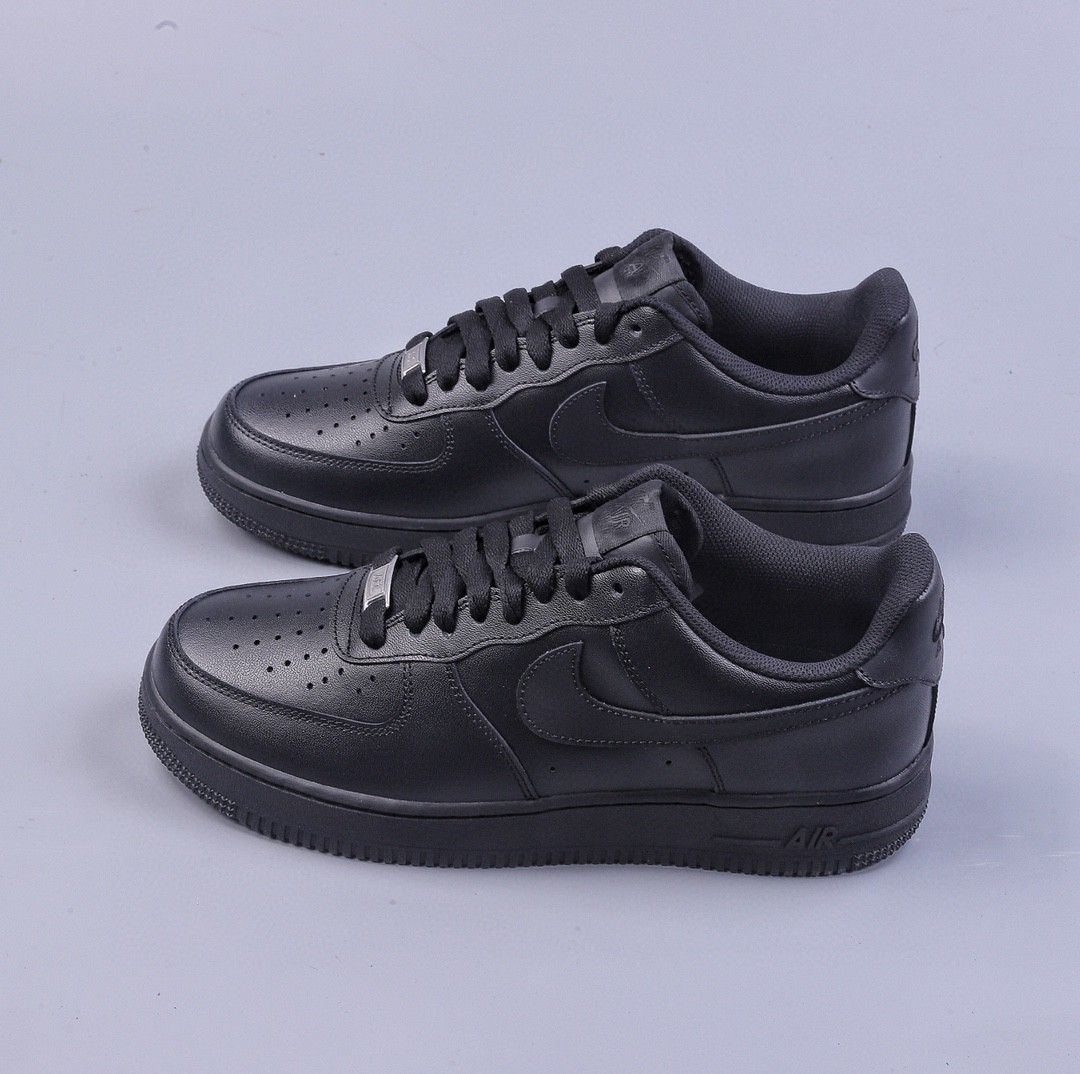 Nick air force 1 07 ブラック サムライ レザー スニーカー 並行輸入品