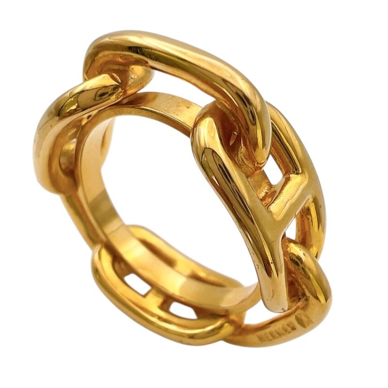 エルメス HERMES ルカデ スカーフリング ゴールド メタル レディース その他小物