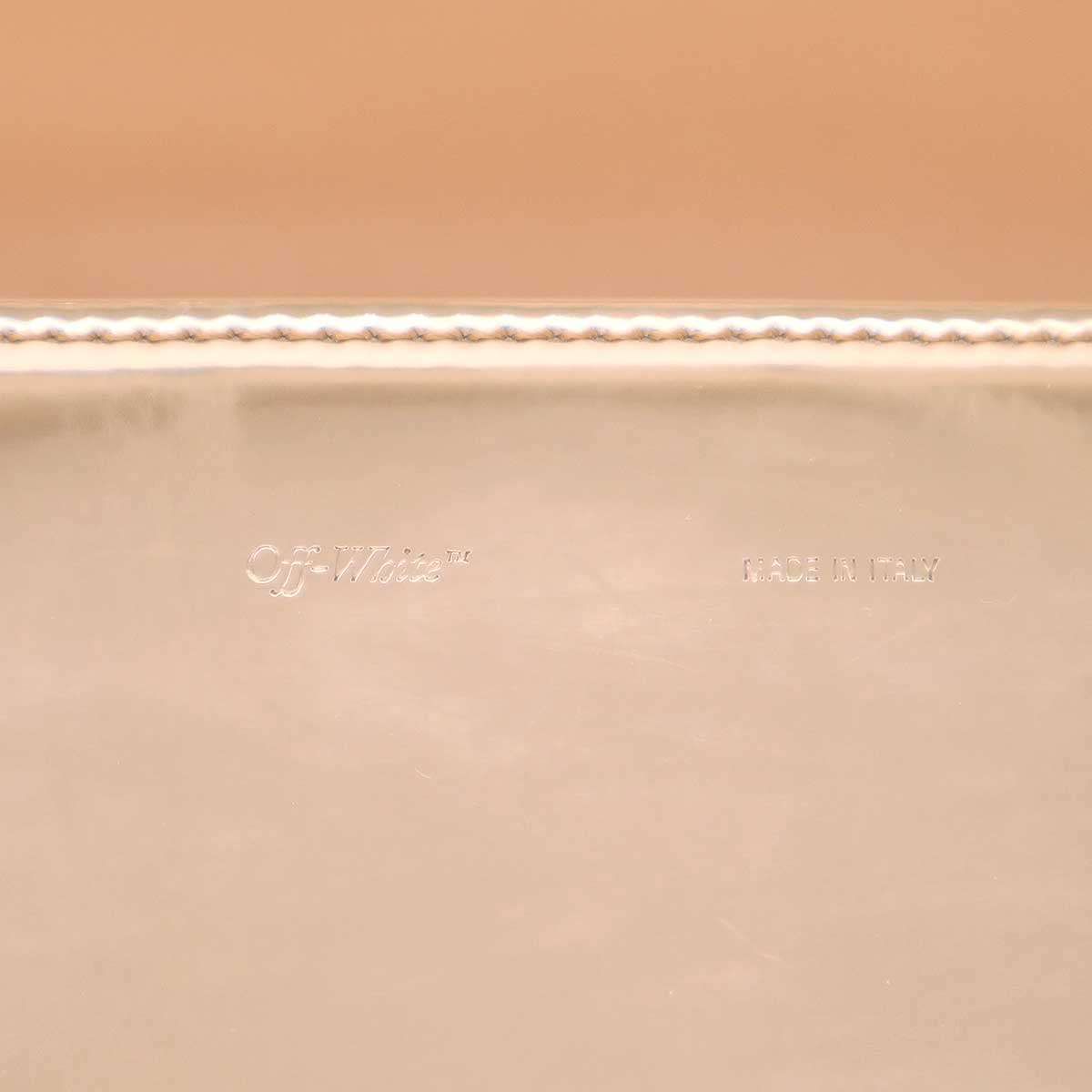 OFF-WHITE オフホワイト Binder Clip Flap Bag ミラーパテント 