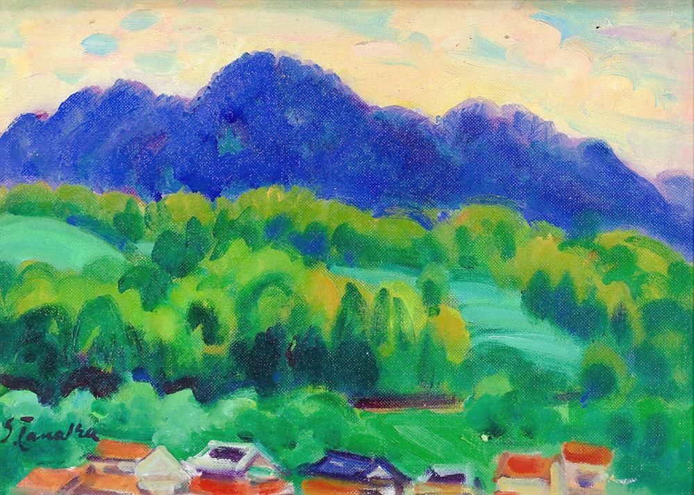 美術館収蔵画家 田中繁吉 「海老」 油彩 絵画