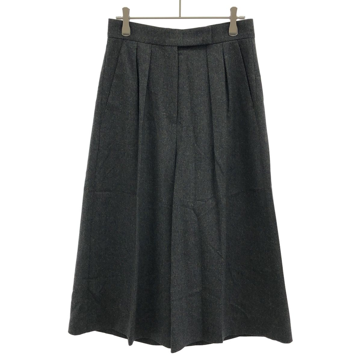 MaxMara マックスマーラ ウールガウチョパンツ 113603136 チャコールグレー 38