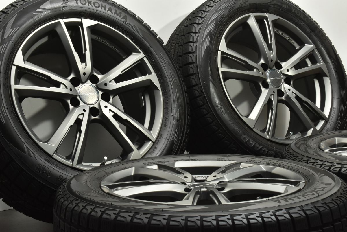 使用僅か マイスター EUROTECH 18in 8J 39 PCD112 ヨコハマ アイスガードG075 235 60R18 メルセデスベンツ X254 GLC バリ溝