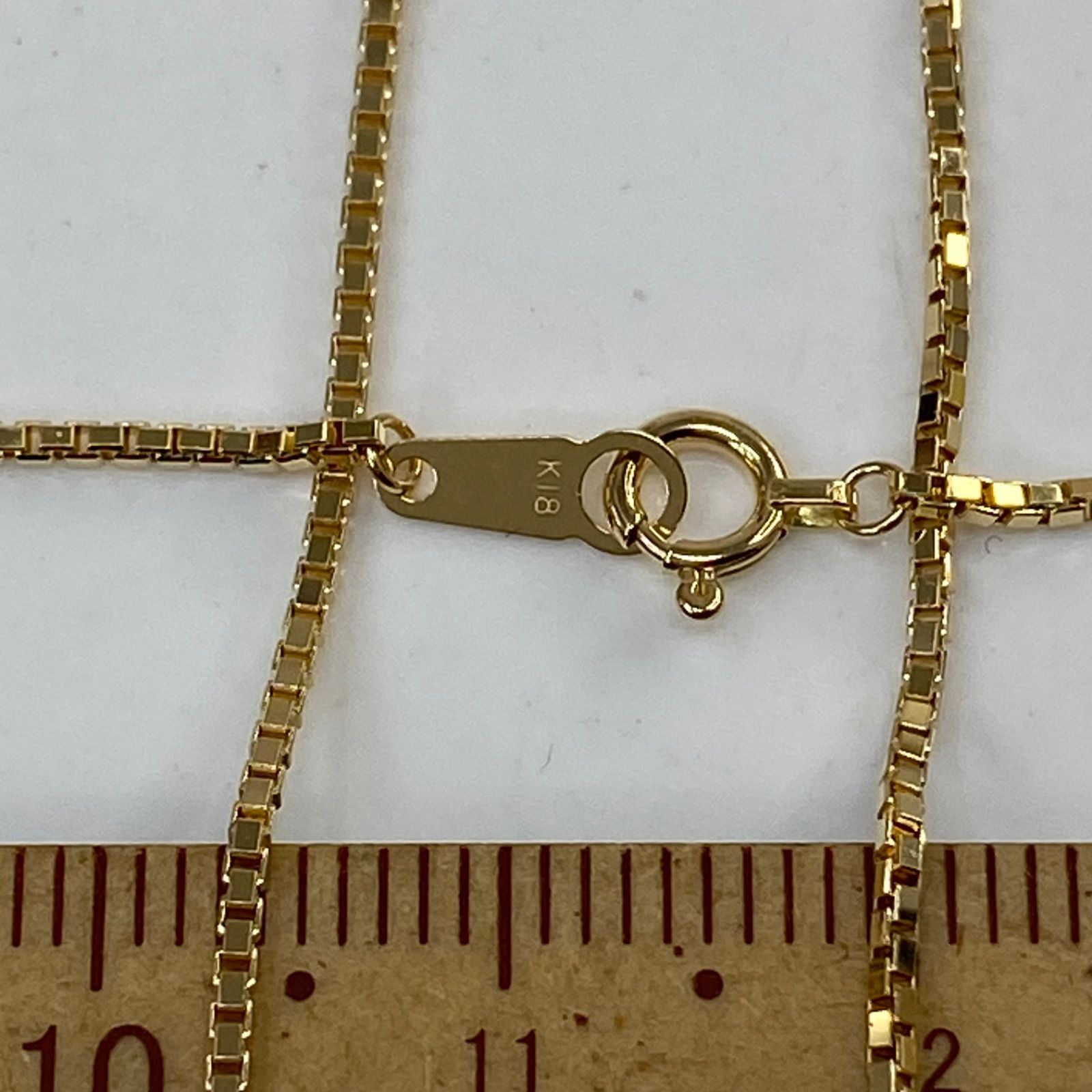 k18YG AU750 18金 ベネチア 1.2ミリ 70センチ ネックレス - メルカリ 