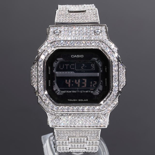 カスタム G-SHOCK GX-56 CZダイヤ ベゼル 幅22mm 極太ベルト - メルカリ