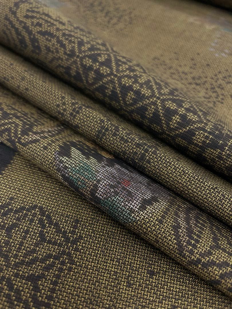 本場大島紬 古代染色 純泥染 永長織物 通産大臣指定伝統的工芸品 正絹