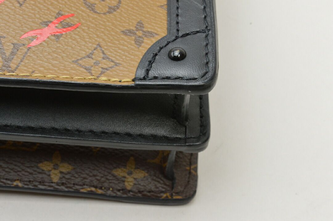 ルイヴィトン LOUIS VUITTON 2WAYバッグ トランククラッチ ショルダー ゴールド金具 M43596 ICチップ レディース F-YA1092 ルイヴィトン LOUIS VUITTON 2WAYバッグ トランククラッチ ショルダー
