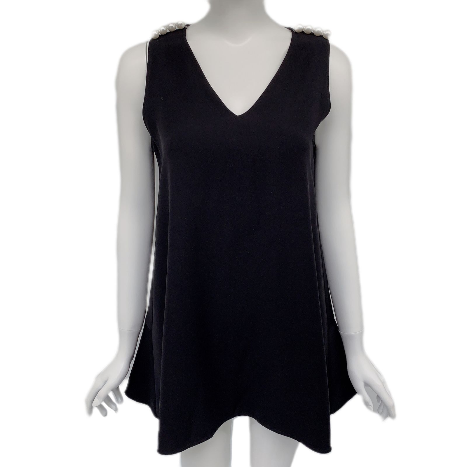 YOKOCHAN トップス 38 ブラック！ yoko chan 38 ブラウス 黒 肩フリル