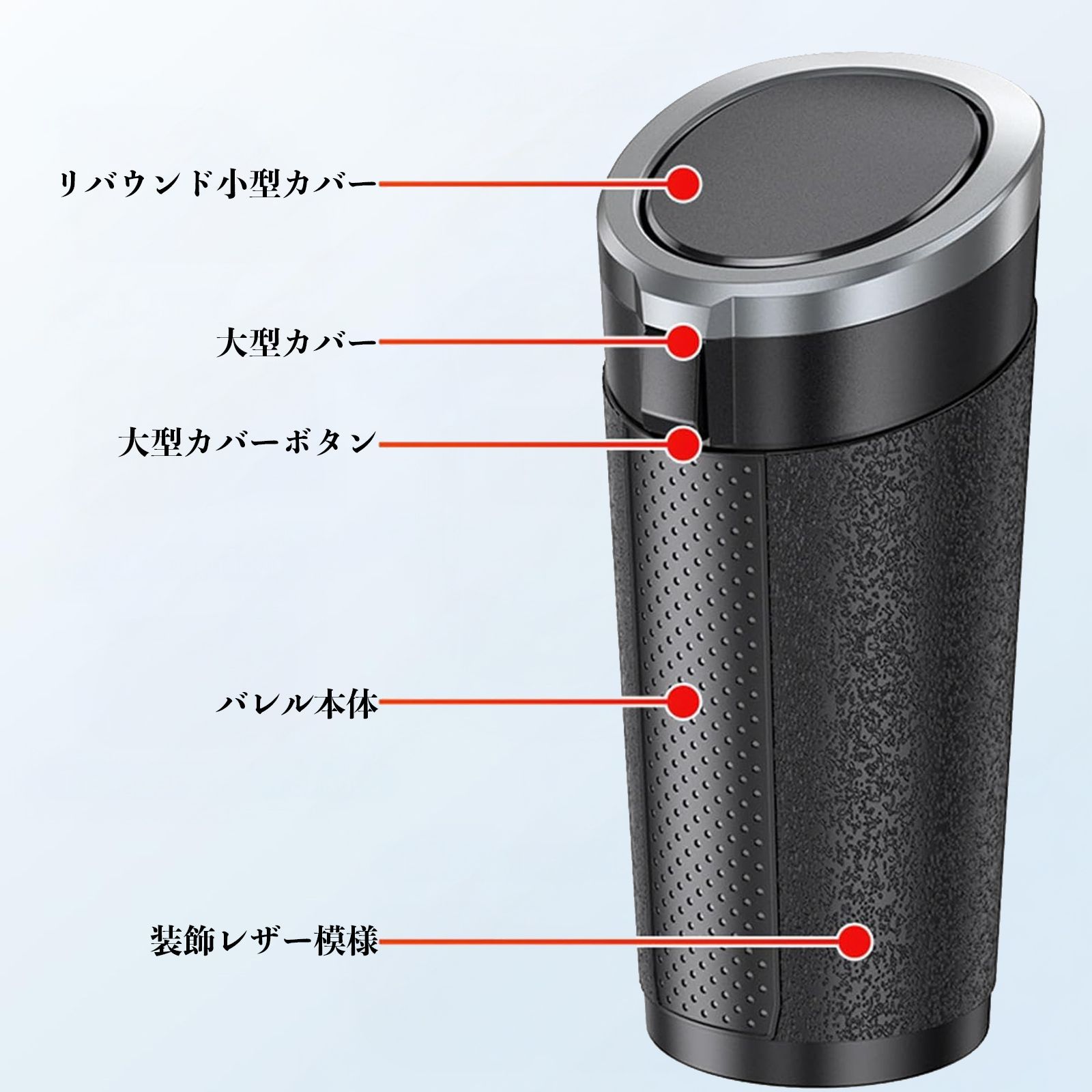 蓋付きゴミ箱 日産 フェアレディZ Z33 車 ゴミ箱 車内用品 蓋付きドアポケット