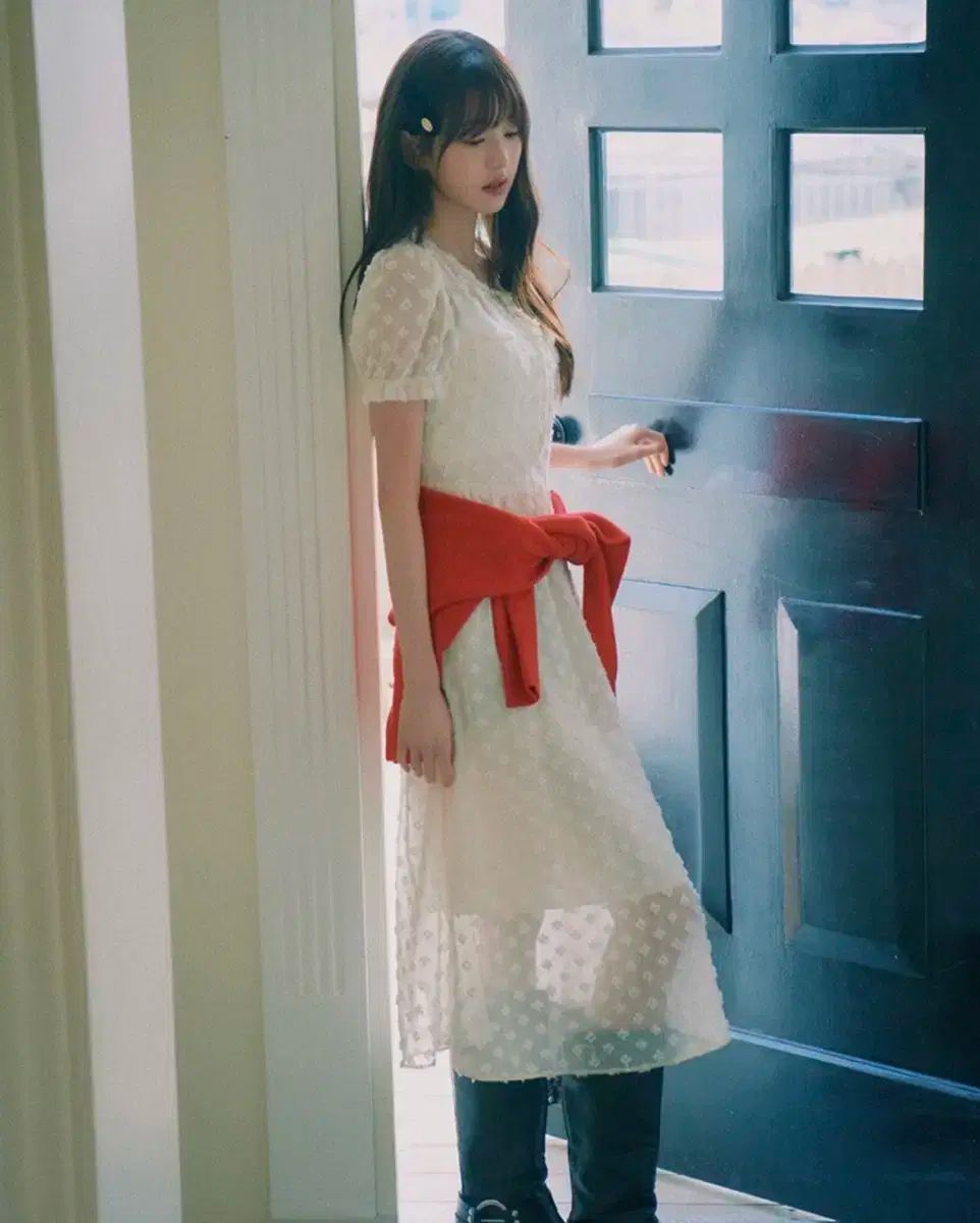【ROLAROLA】★送料・関税込★花シャーリングワンピース INGNI ワンピース 2Wayフリル花柄シャーリングワンピース