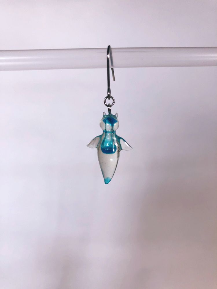 ビーズのクリオネ　　※イヤリング価格となっております クリオネのピアス（blue ver.） - メルカリ