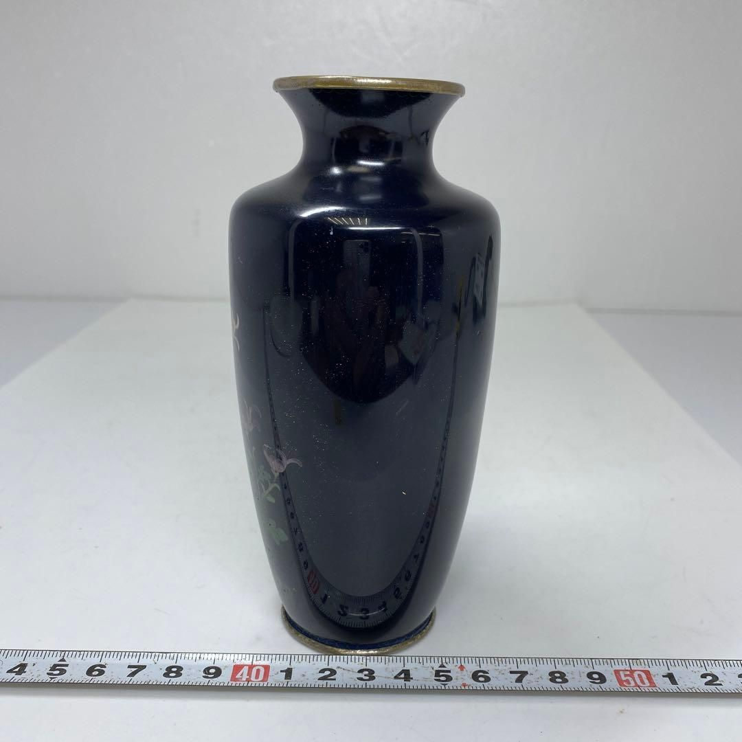 上手 七宝花瓶 トヒチサ 高さ15.5㎝ 東里6-0928