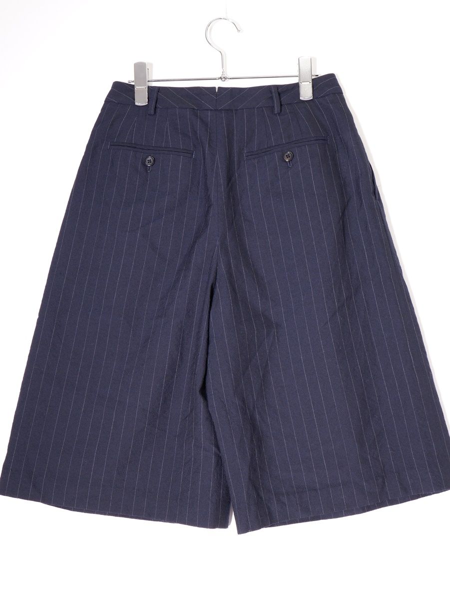 マーガレットハウエル ワイドキュロットパンツ 2 ネイビー