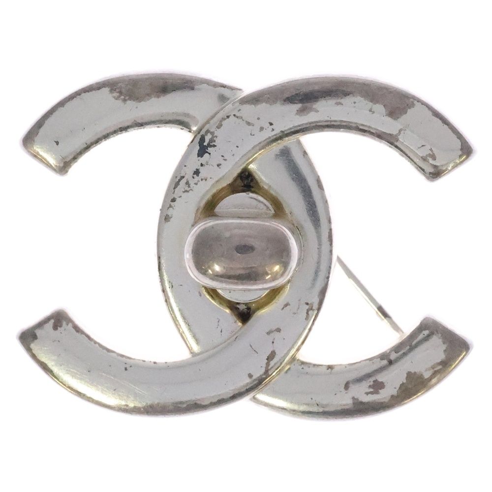 CHANEL シャネル ココマーク シルバー ブローチ ピンバッジ