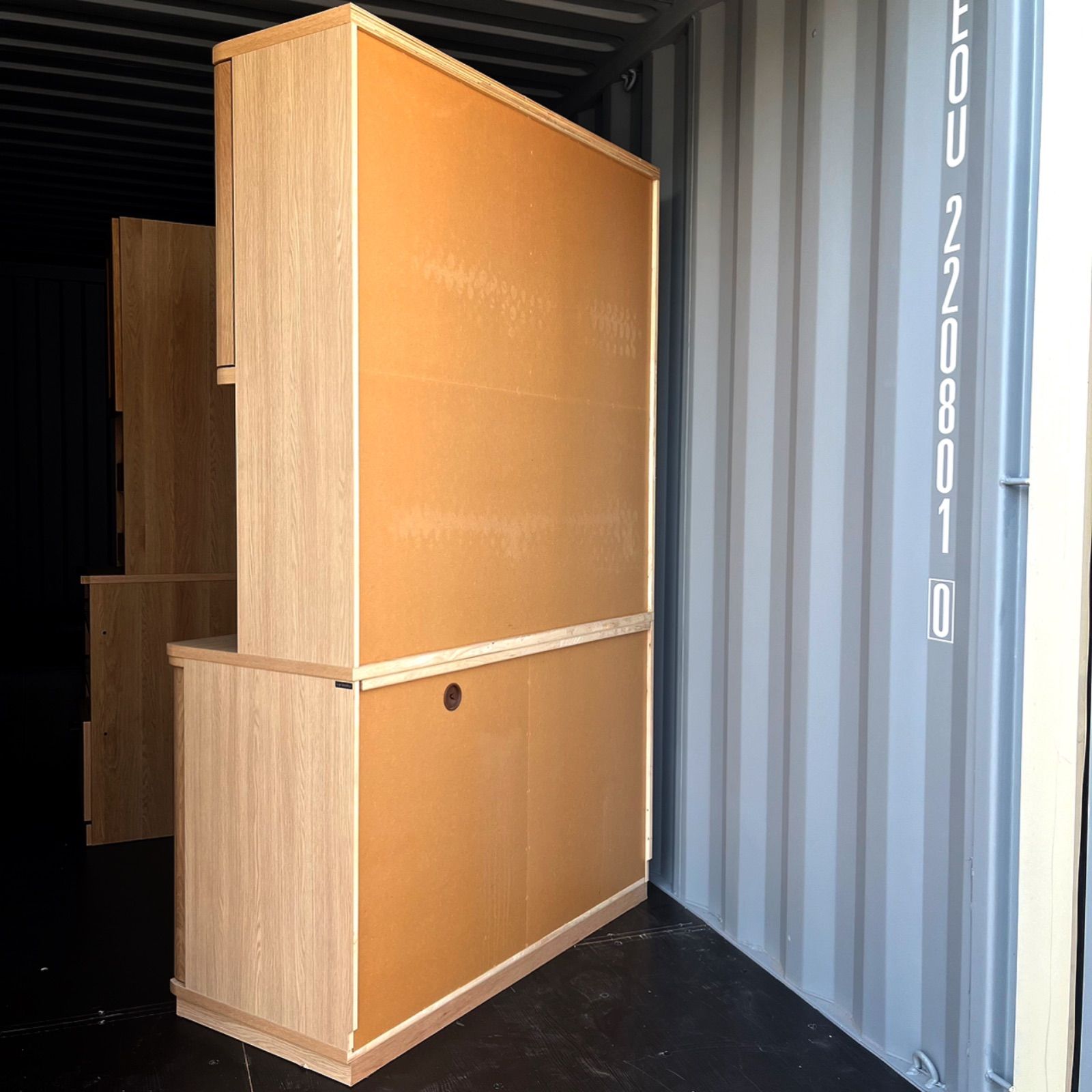 取付無料！カリモク ET4415 天然木北欧風ナチュラルキッチンボード