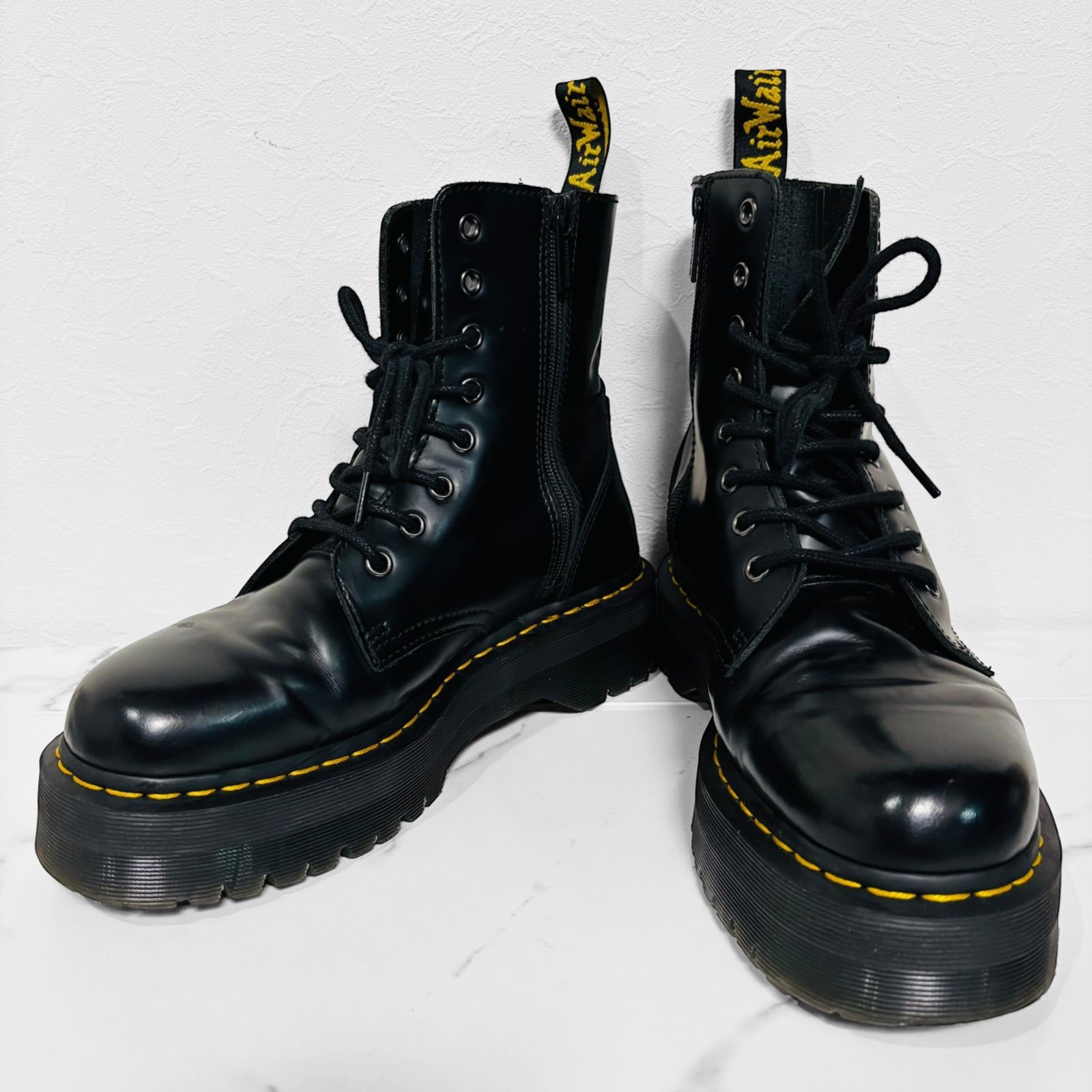 Dr.Martens ドクターマーチン JADON UK8 27.0cm 黒 厚底 8ホール